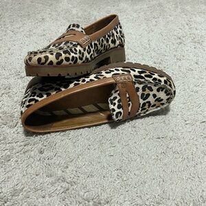 Perry leopard moccasin shoes